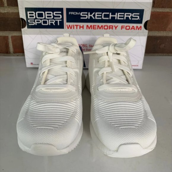 BOBS Skechers White Sneakers. NEW - Picture 4 of 8